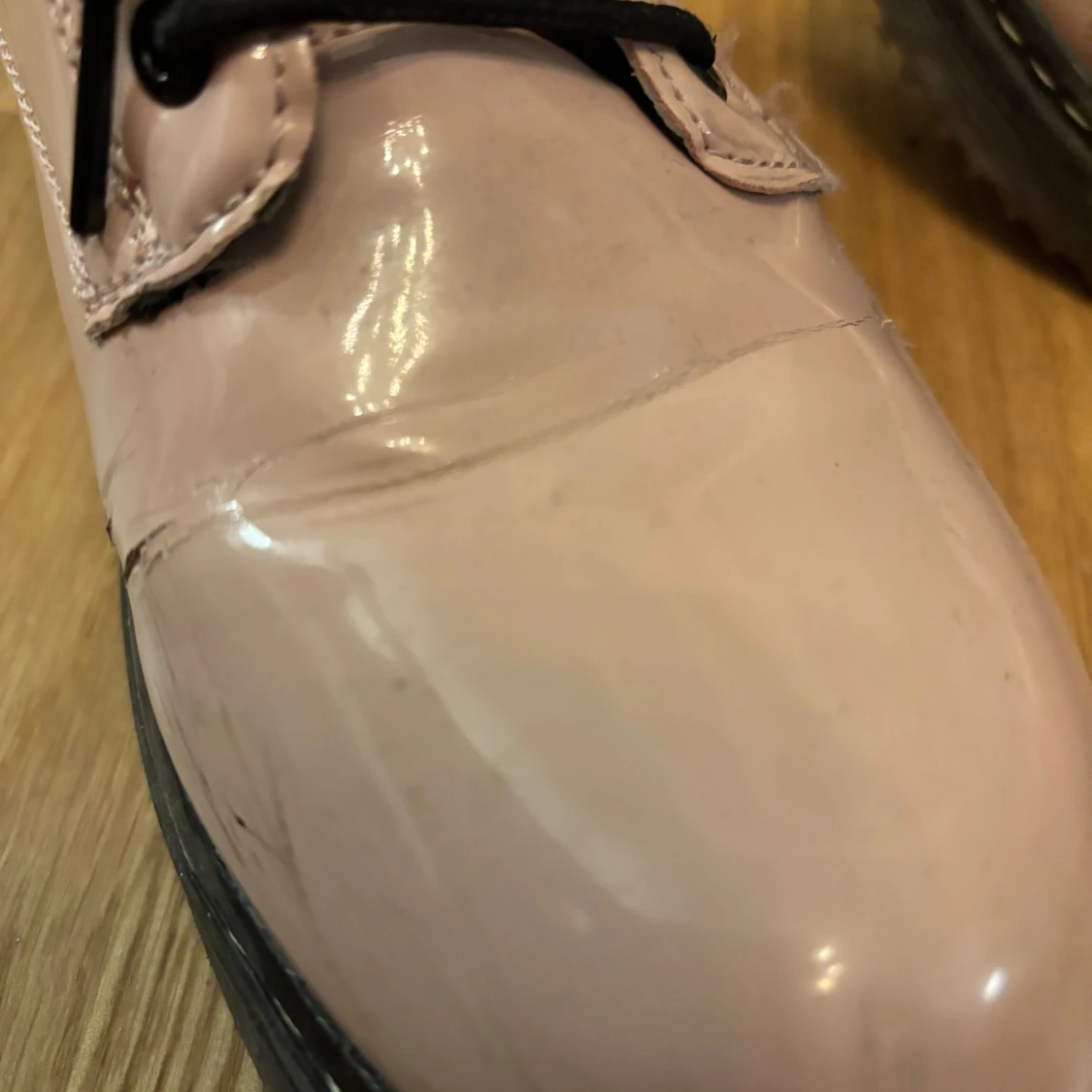 Rosa boots med snörning och dragkedja - 92