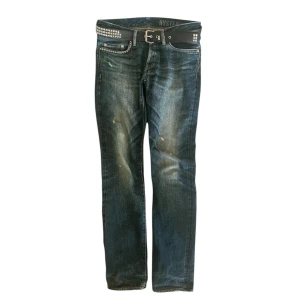 Hysteric Slim Studded Denim (TRADED) - My hella edgy slim Hysteric jeans. Nevah seen ones in dis slim/skinny form, very much like Hedi Slimane. For real Twinks only 💜. Blue swag ahh wash denim awsom quality wit da studs of course n sum distressin. W29 L32. Open for trades or offers, not sure if Selling! I like em! A lot! 😆   TRADED!!!