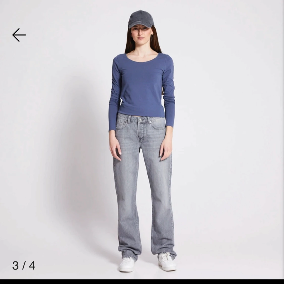 Blå långärmad topp från lager 157 - 90