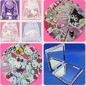 Välj 1 påse så fyller jag den  med 30 Stickers & 1 söt spegel 1 Supersöt mjuk påse 16×14cm 1 Fickspegel HelloKitty 7×7cm 20 små Stickers 2.5-5cm 10 stora Stickers 5.5-7.5cm  Titta igenom alla mina upplagda & köp fler saker i Bundle för att spara på frakten & få allt du köpt i ett & samma paket. För att köpa med Bundle så får du först trycka i 