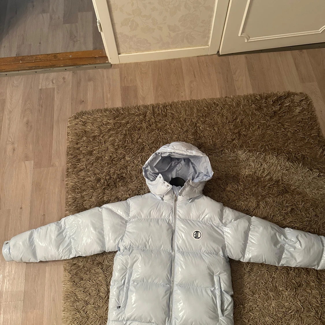 Lukamachain pufferjacka - baby blå