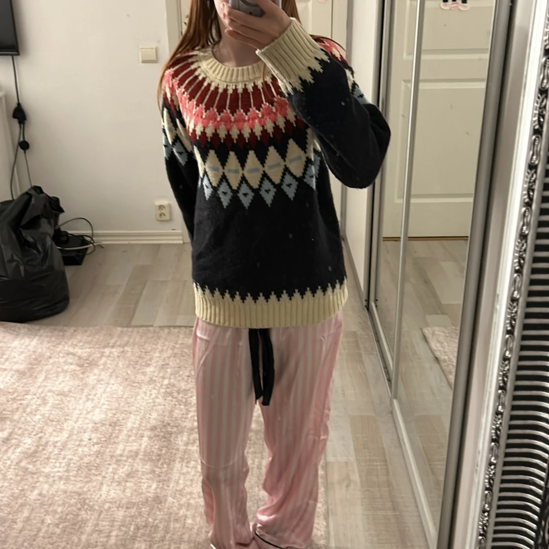 Mönstrad stickad tröja från Kids Only - 90