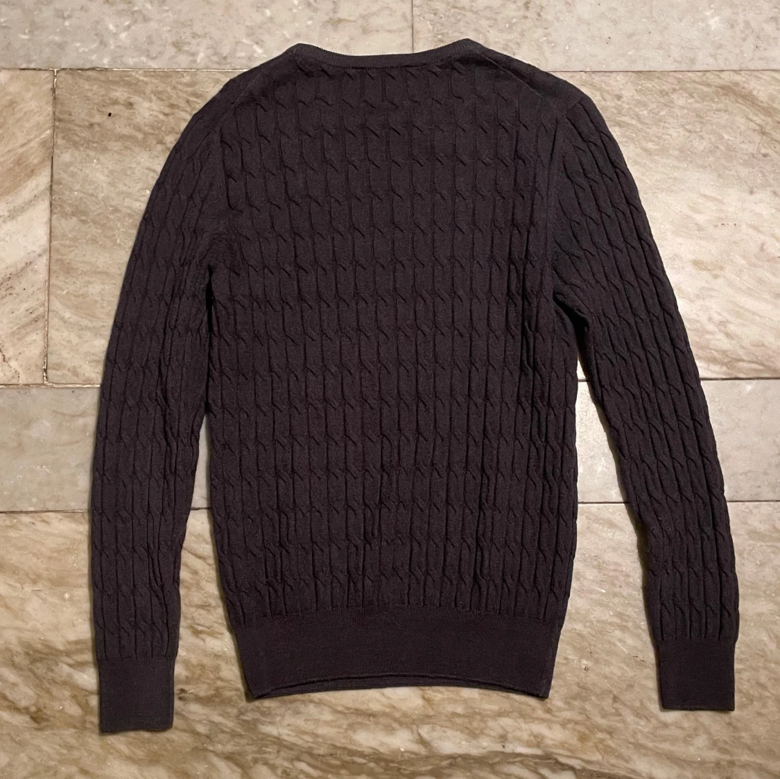 Mörkgrå stickad tröja från Gran Sasso - 1