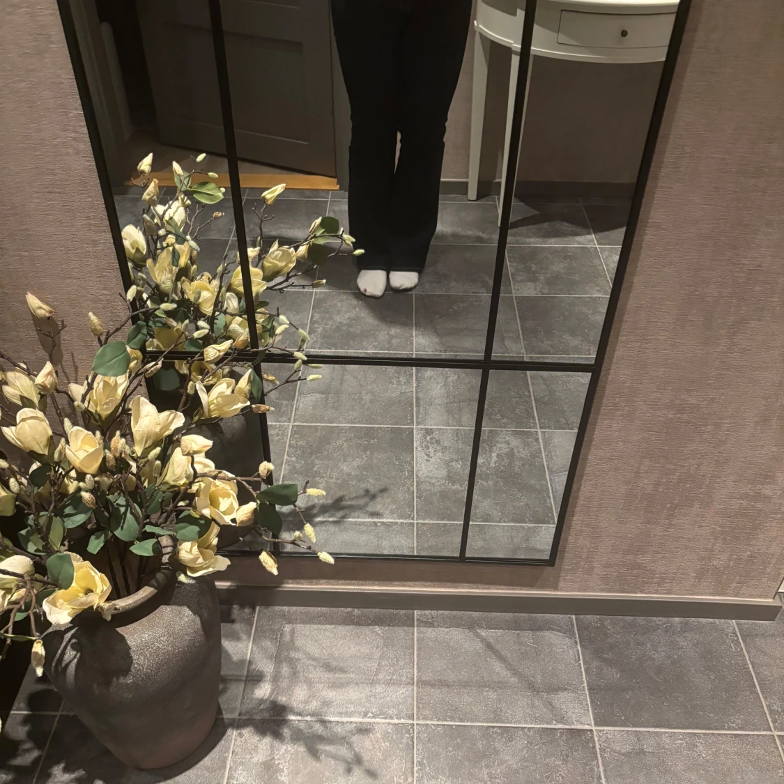 Mörkblå bootcut jeans - 92