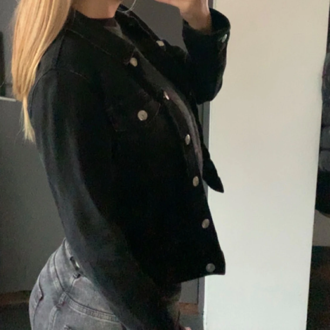 Svart jeansjacka från Zara - 90