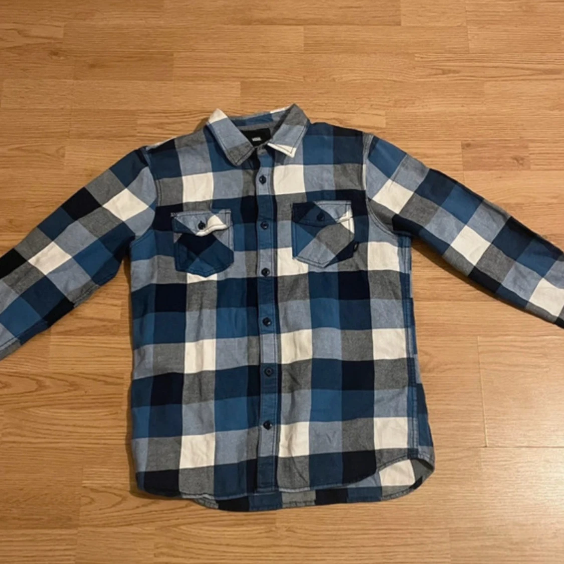 Blå och vit rutig skjorta från Vans