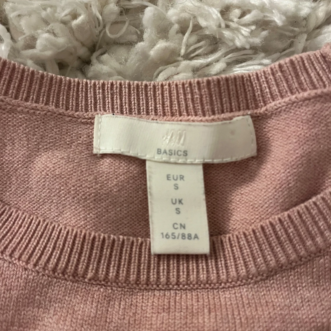 Rosa stickad T-shirt  - 91