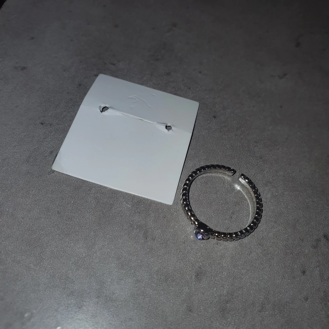 Silverring med sten - 2