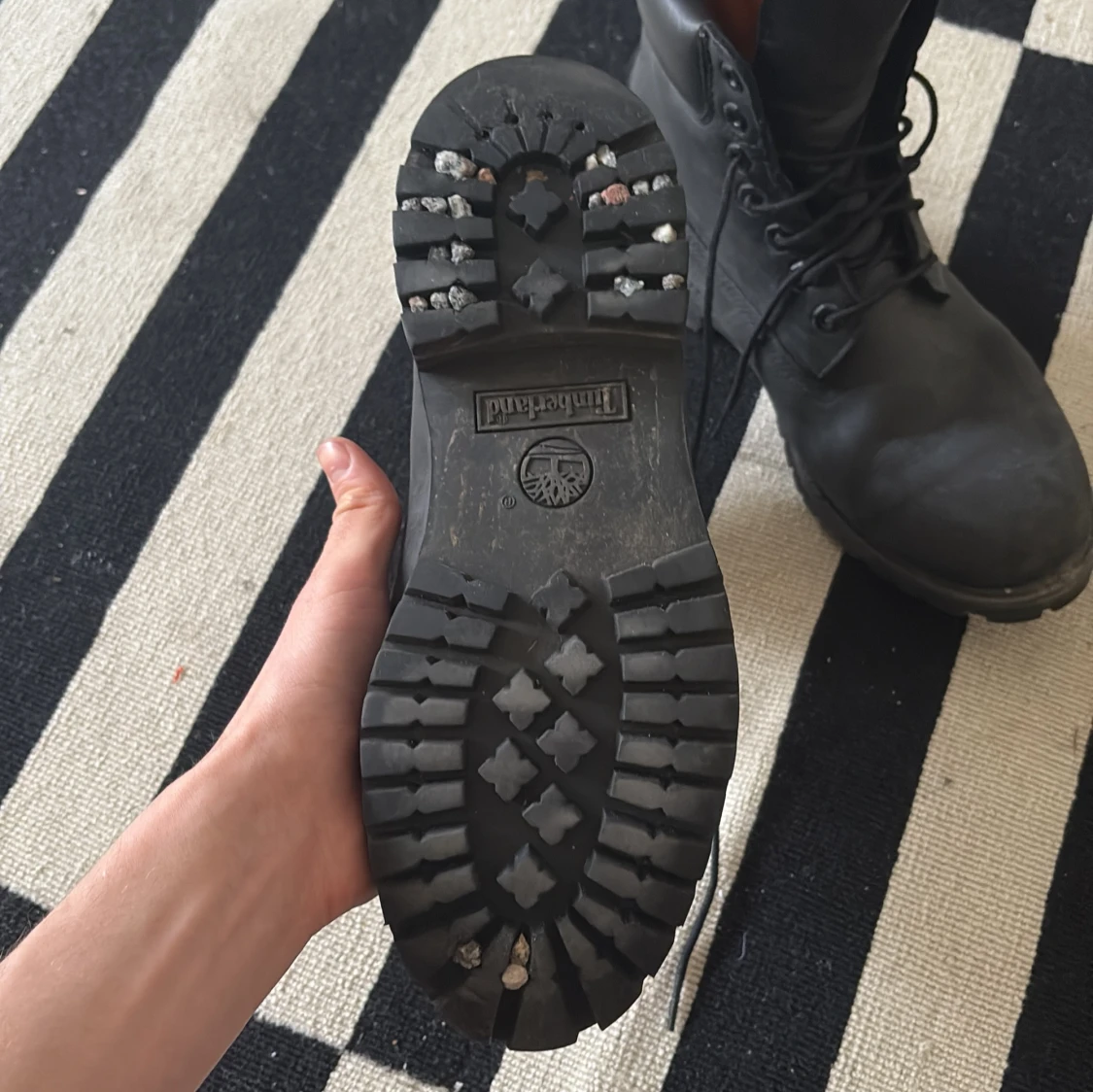 Svarta boots från Timberland - 2