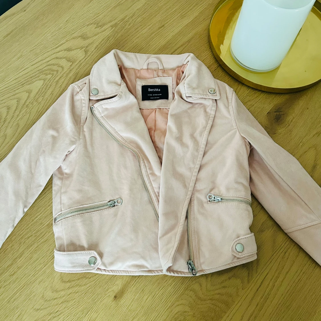 Fin rosa ny bikerjacka Bershka xs