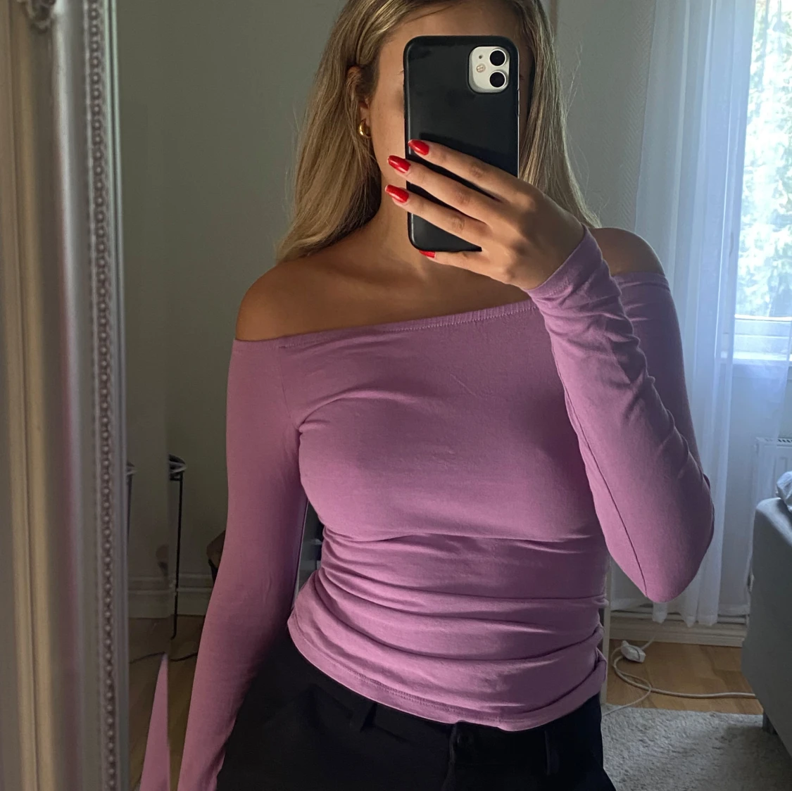 Off shoulder tröja - 90