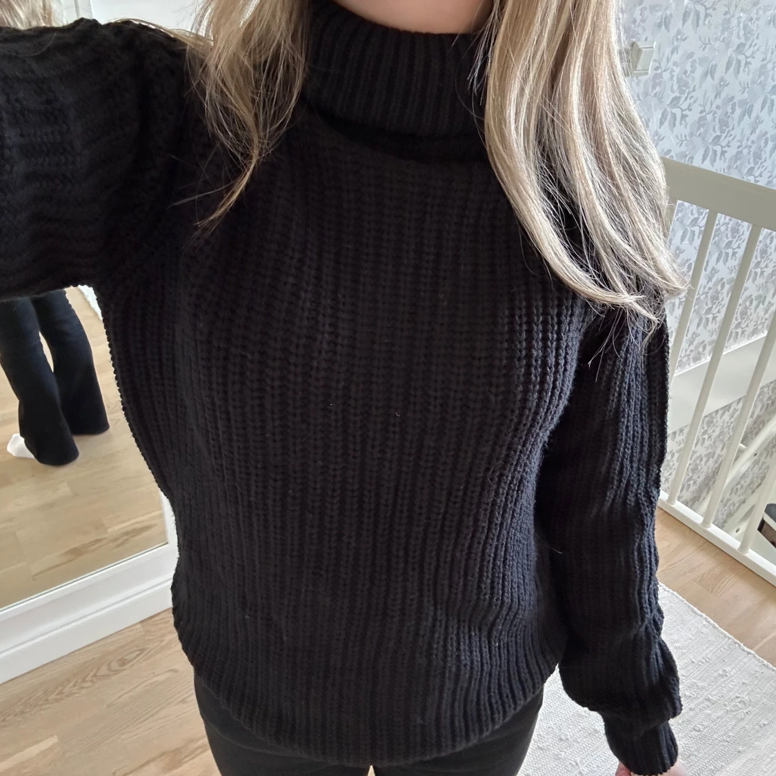 Stickad polotröja  - 90