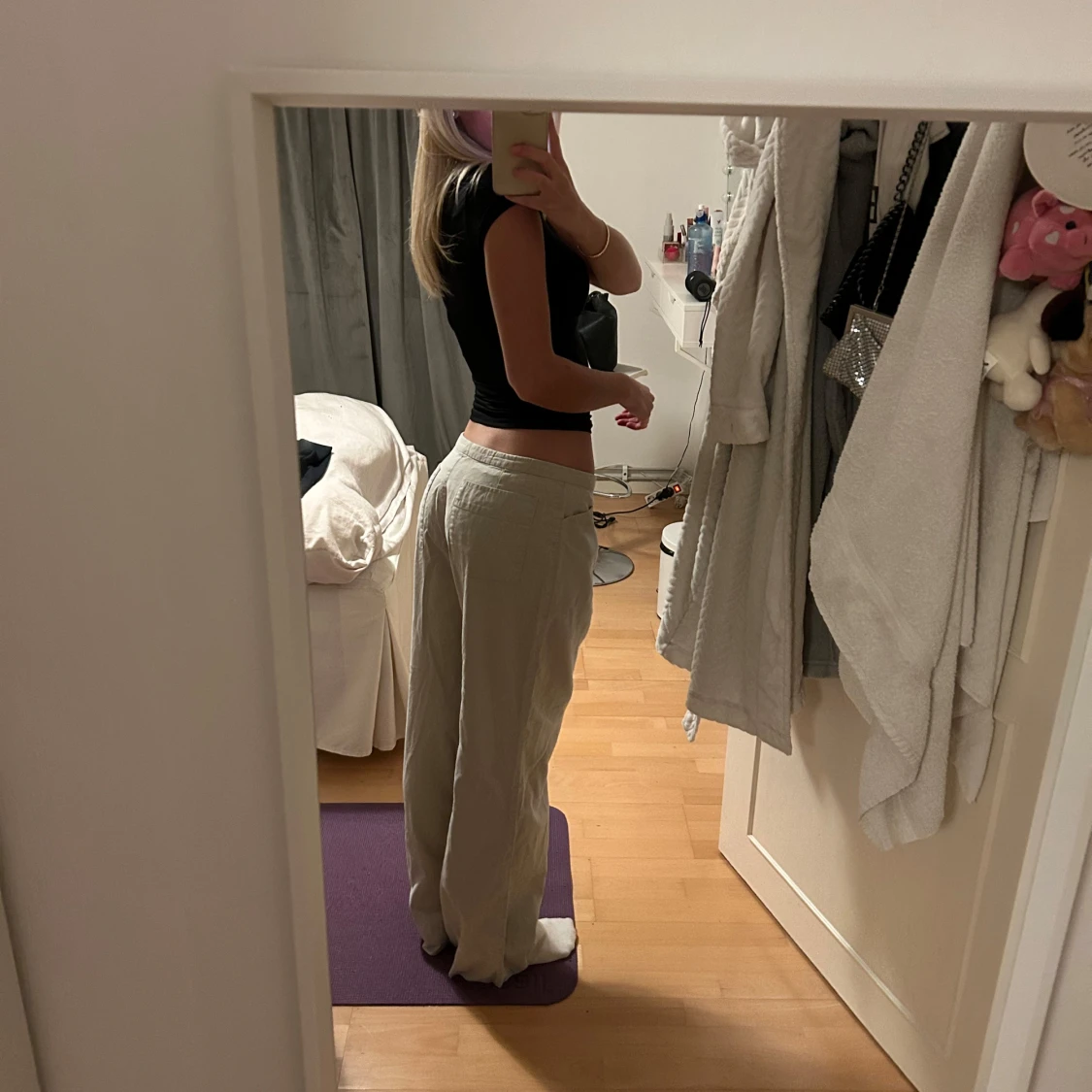 Coola byxor i linne  - 90