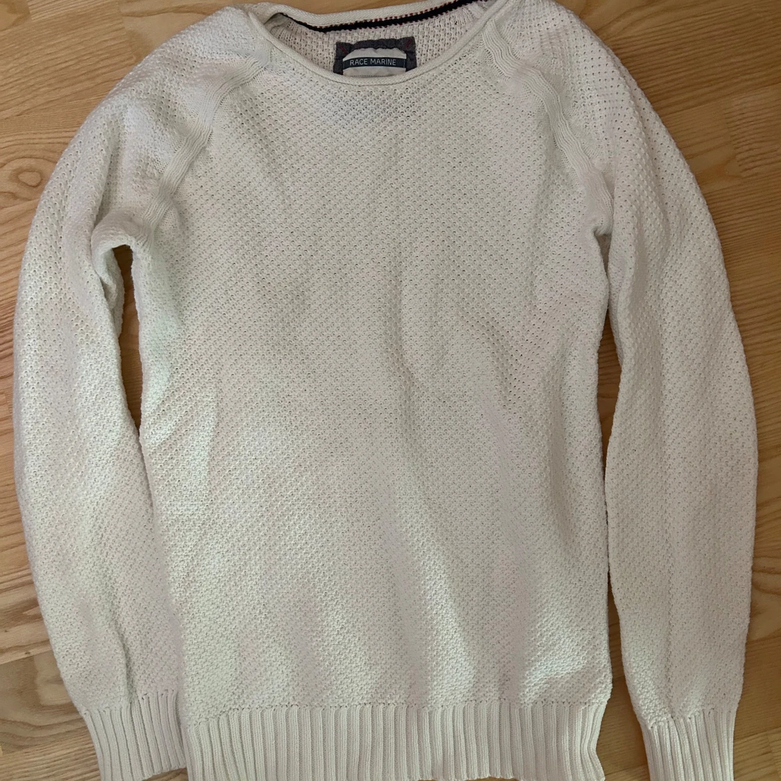 Race Marine vit stickad tröja