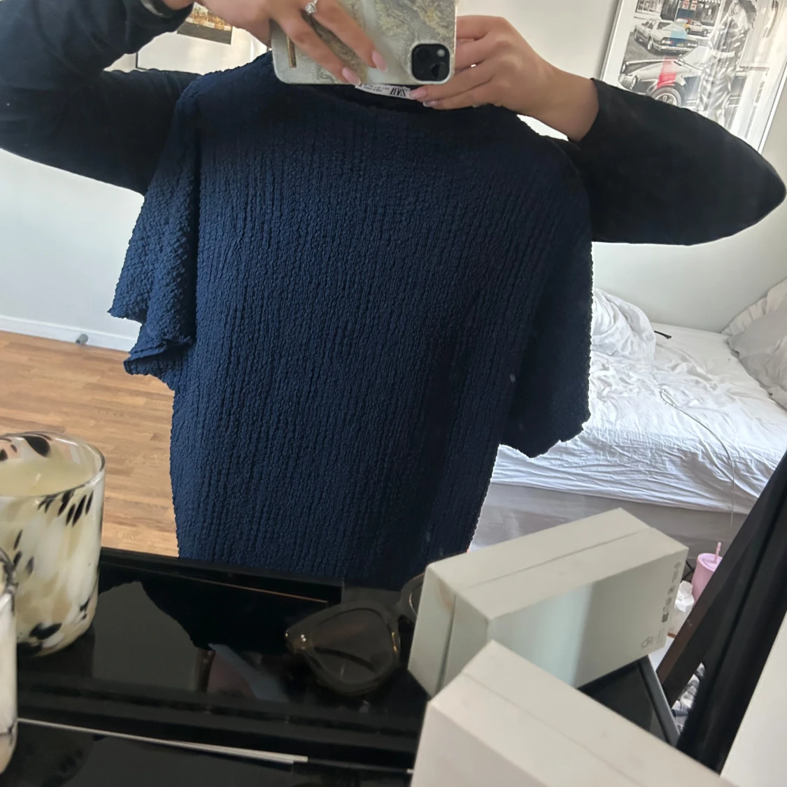 Mörkblå topp från Zara - 91