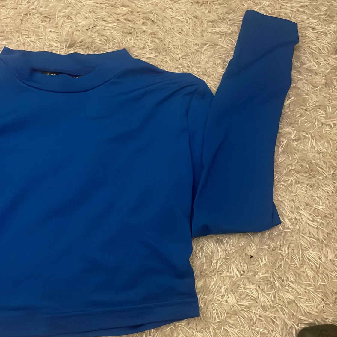 Blå långärmad topp  - 90