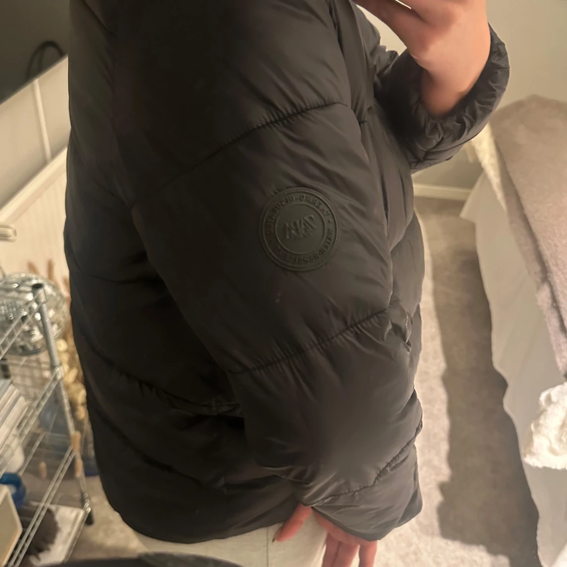 Svart dunjacka från zara  - 92