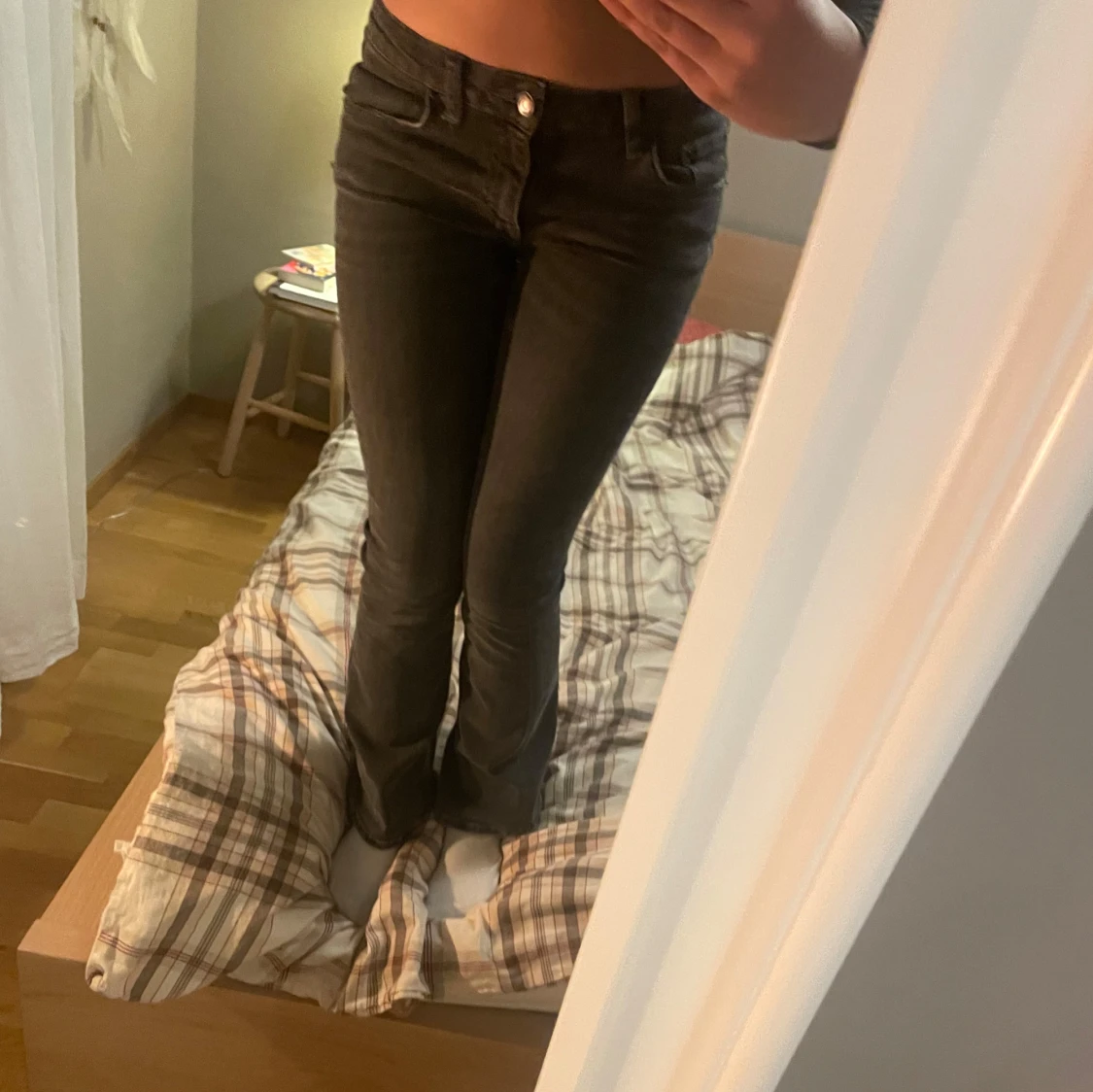 Svarta bootcut jeans