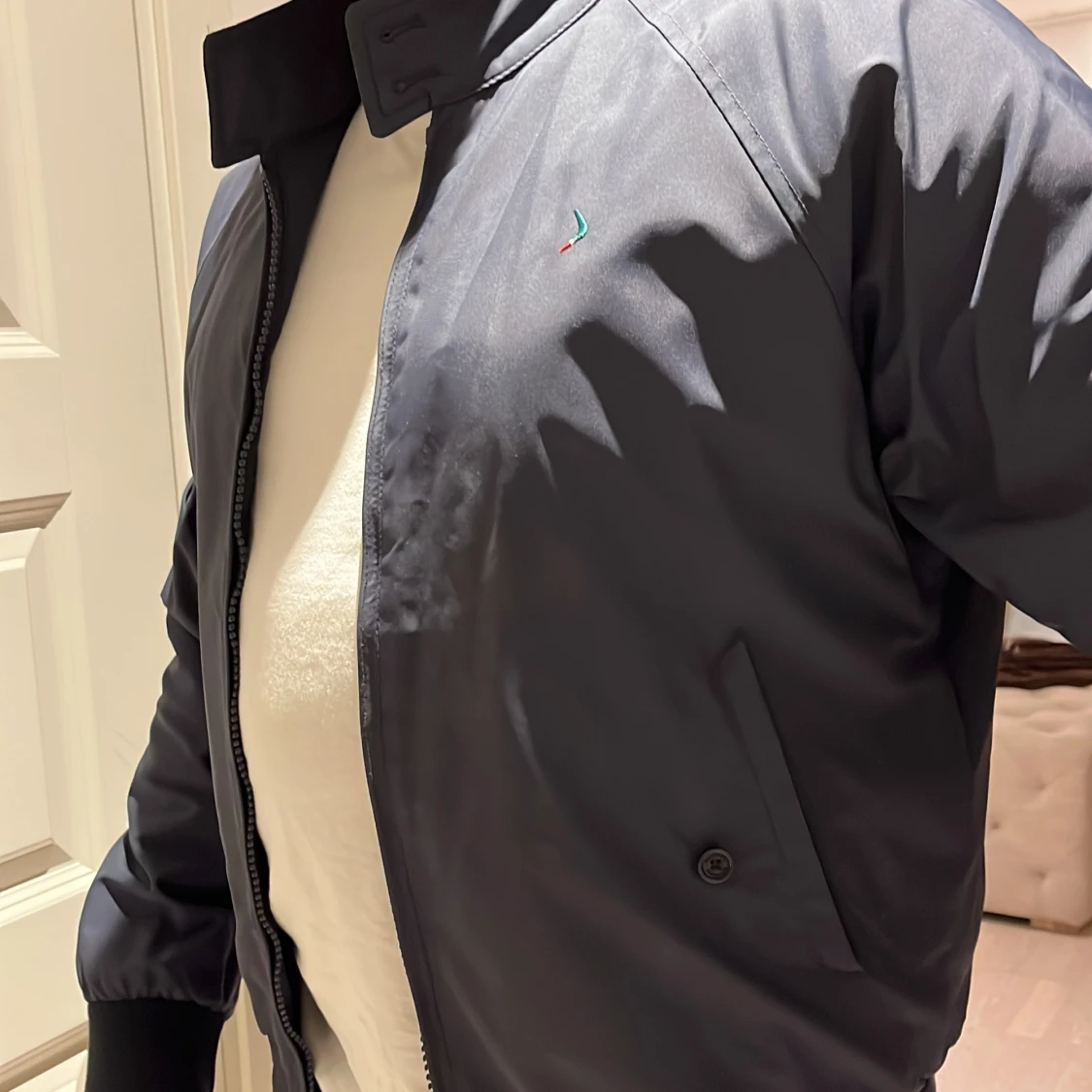 Mörkblå bomberjacka - 90