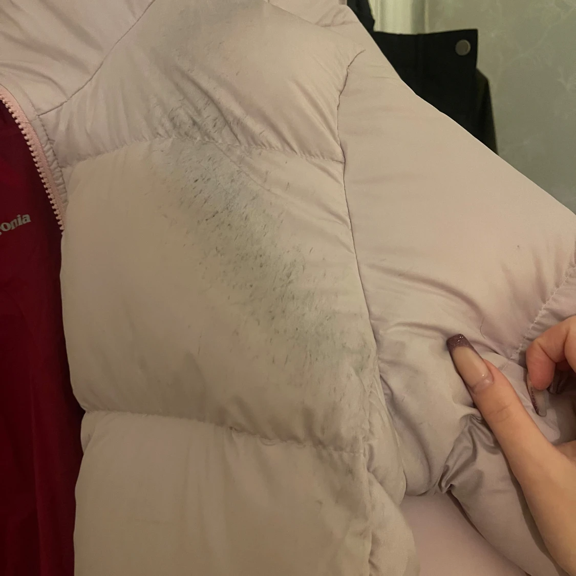 Ljusrosa dunjacka från peak performance  - 91