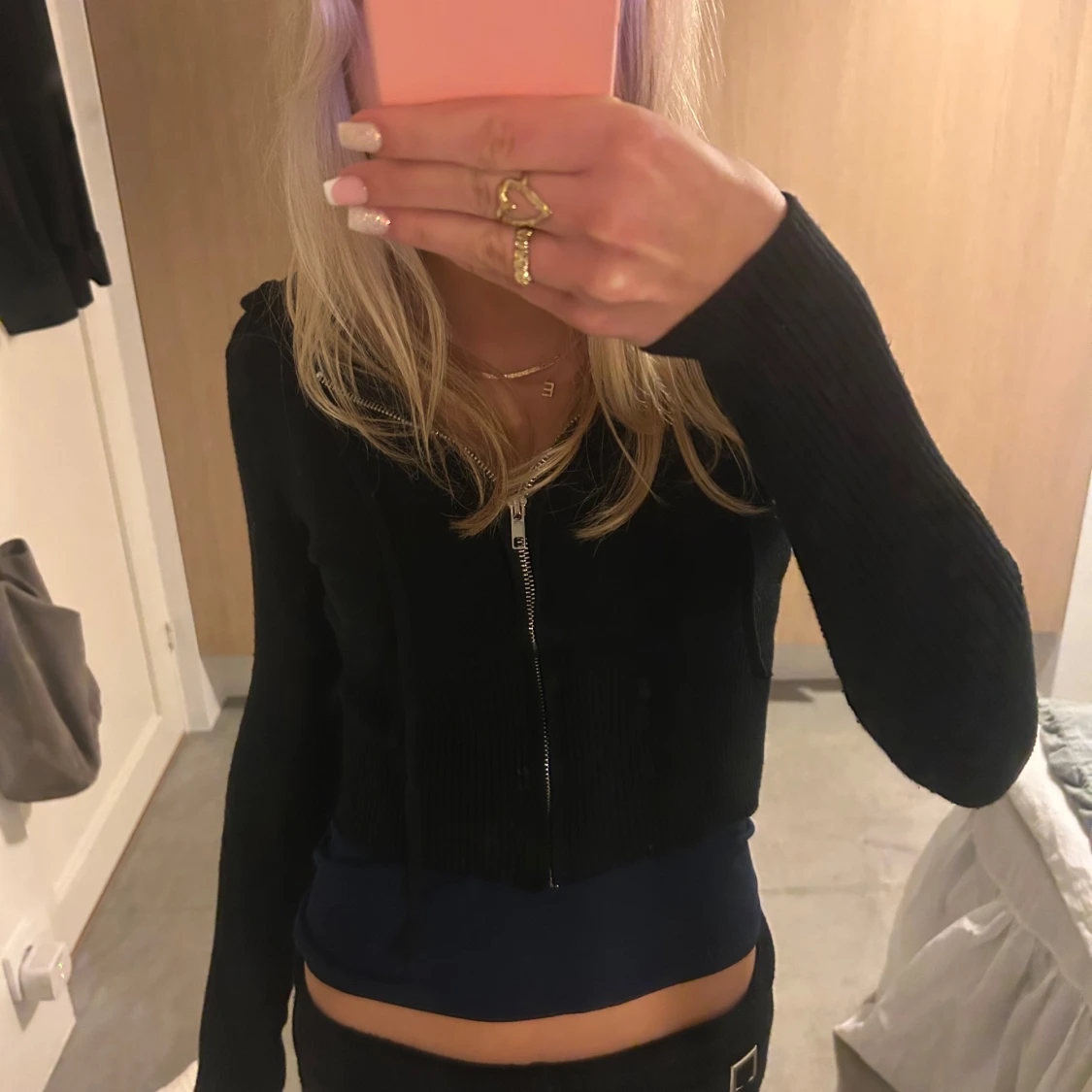 Svarta finare mjukisbyxor - 90