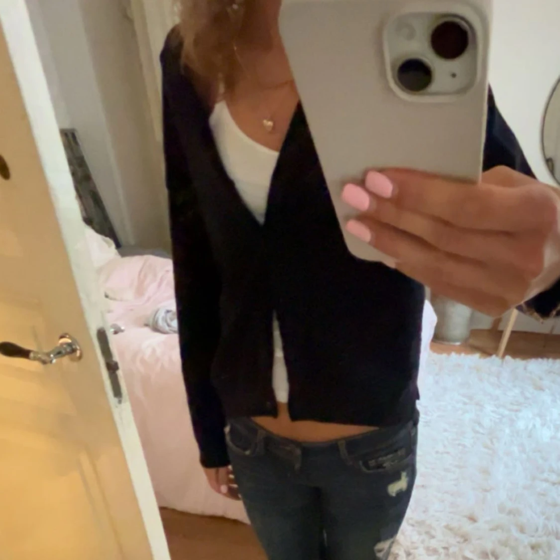 Mörkblå kofta - 90