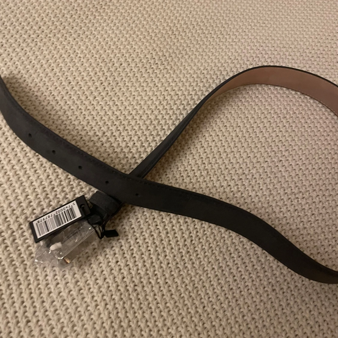 Svart skinnbälte från Dissing - 90