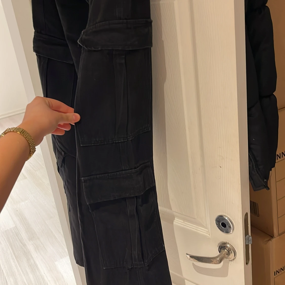 baggy svarta jeans - 92