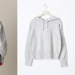 INTRESSEKOLL!! Ljusgrå stickad hoodie från Gina Young. Använd 2 ggr och därefter tvättad så i nyskick. Strl 158/164 ca xxs/xs(Bilder från hemsidan).  Har även intressekoll på en likadan fast i mörkblå! (Bilder från hemsida). Hör av dig vid intresse!