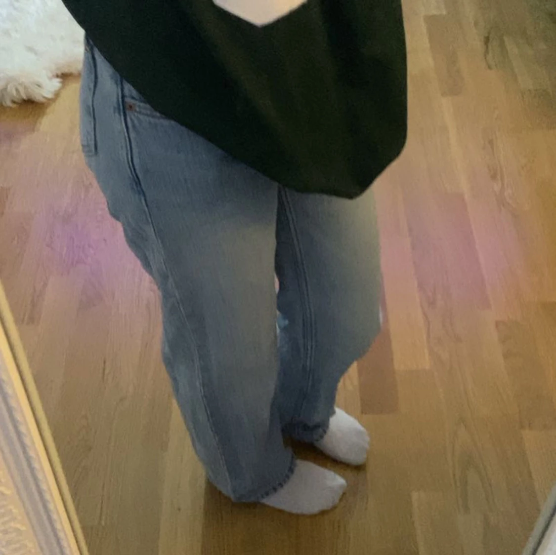 Blå jeans i loose fit