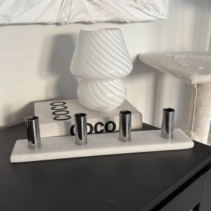 Adventsljusstake  - Adventsljusstake gjord av marmor, säljs för 60kr