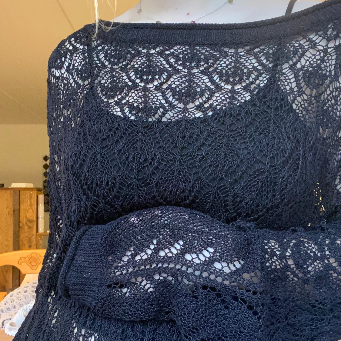 Svart spets-tröja - 91