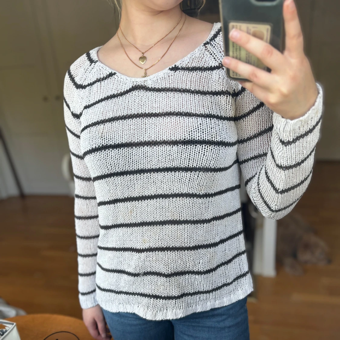 Stickad tröja från Lindex 