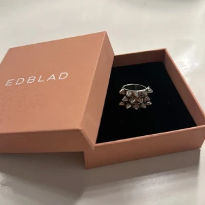 Silverring från Edblad - Snygg silverfärgad ring med nitar från Edblad. Den är i mycket bra skick och man får den i orginal boxen. Den är storlek M alltså 17,5 mm💕