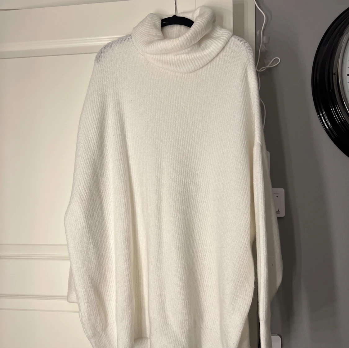 Stickad polo klänning