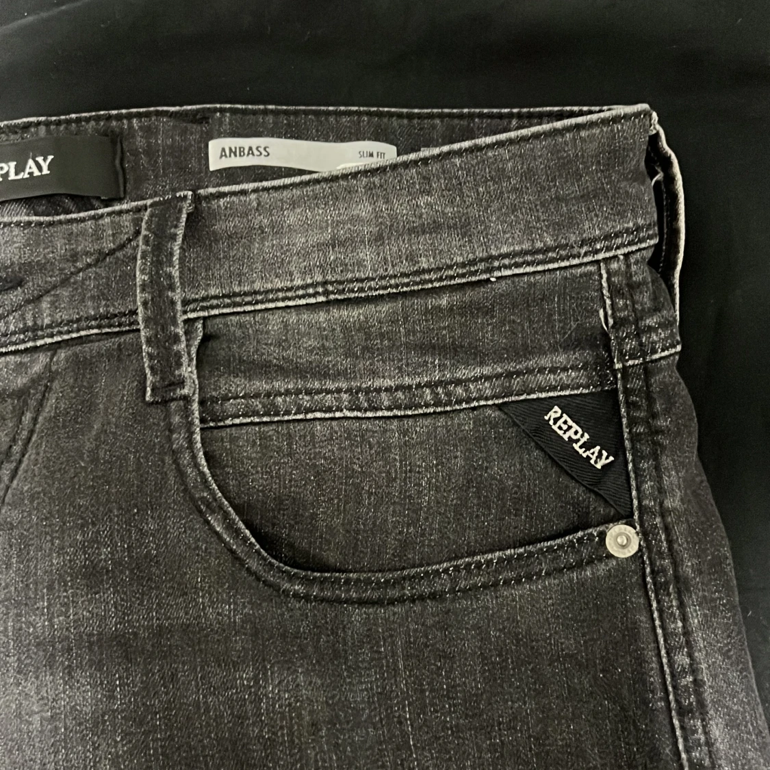 Grå Replay Anbass Jeans - 91