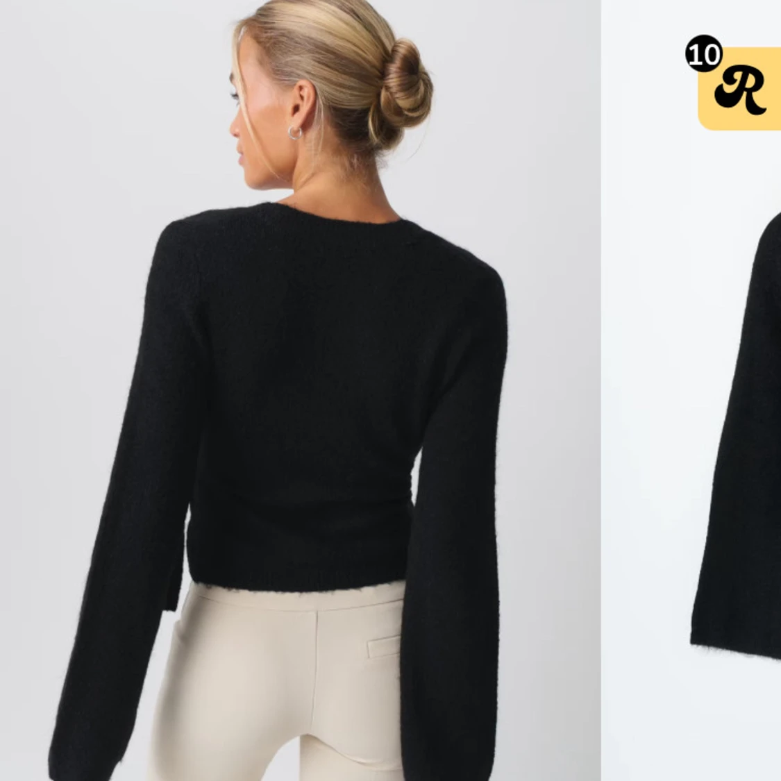 Knitted wrap cardigan - 90