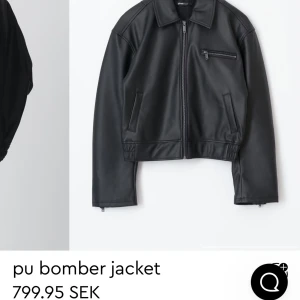 pu bomber  - Använd 2 gånger så nästan nyskick, sök ”pu bomber jacket” på Gina för extra info 💕