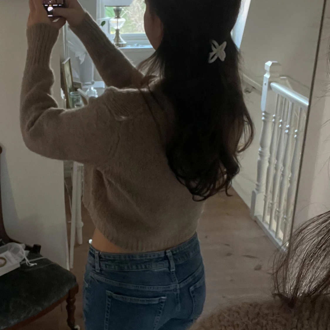 Brun stickad tröja från Zara - 92