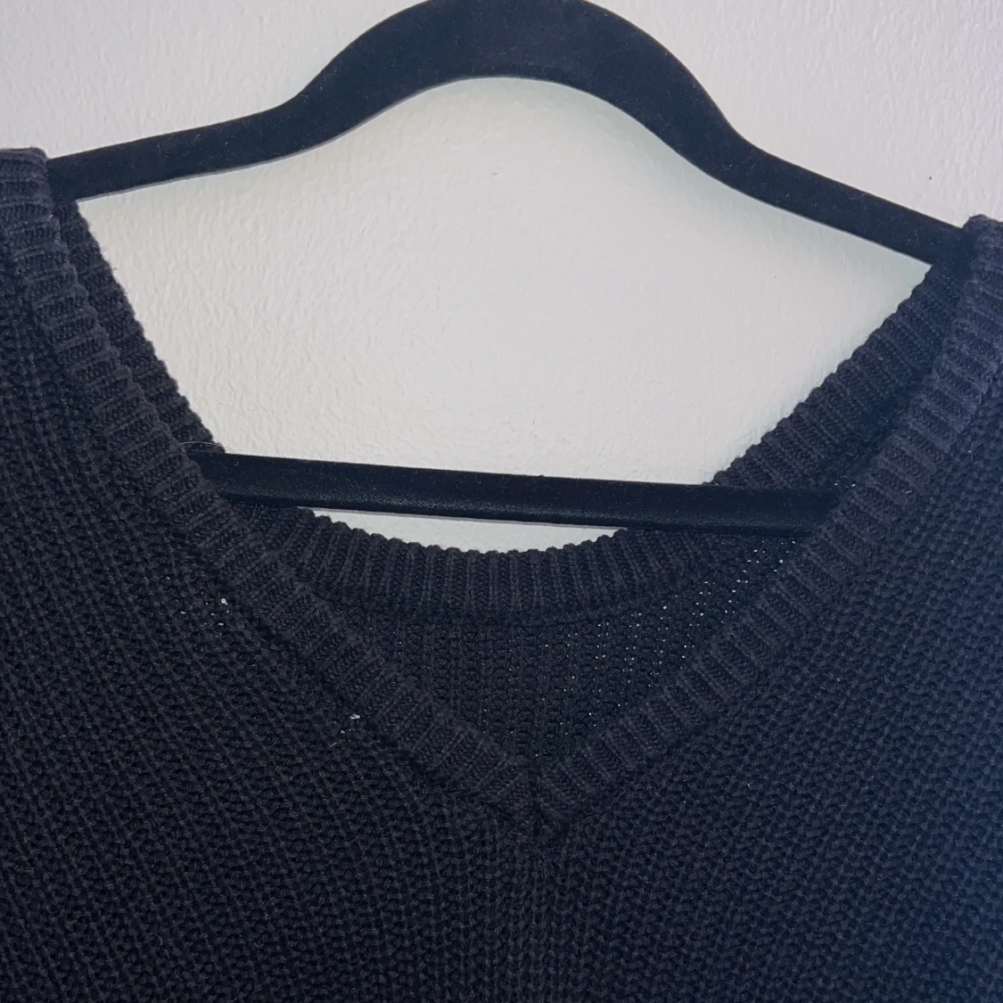 Svart stickad tröja - 90