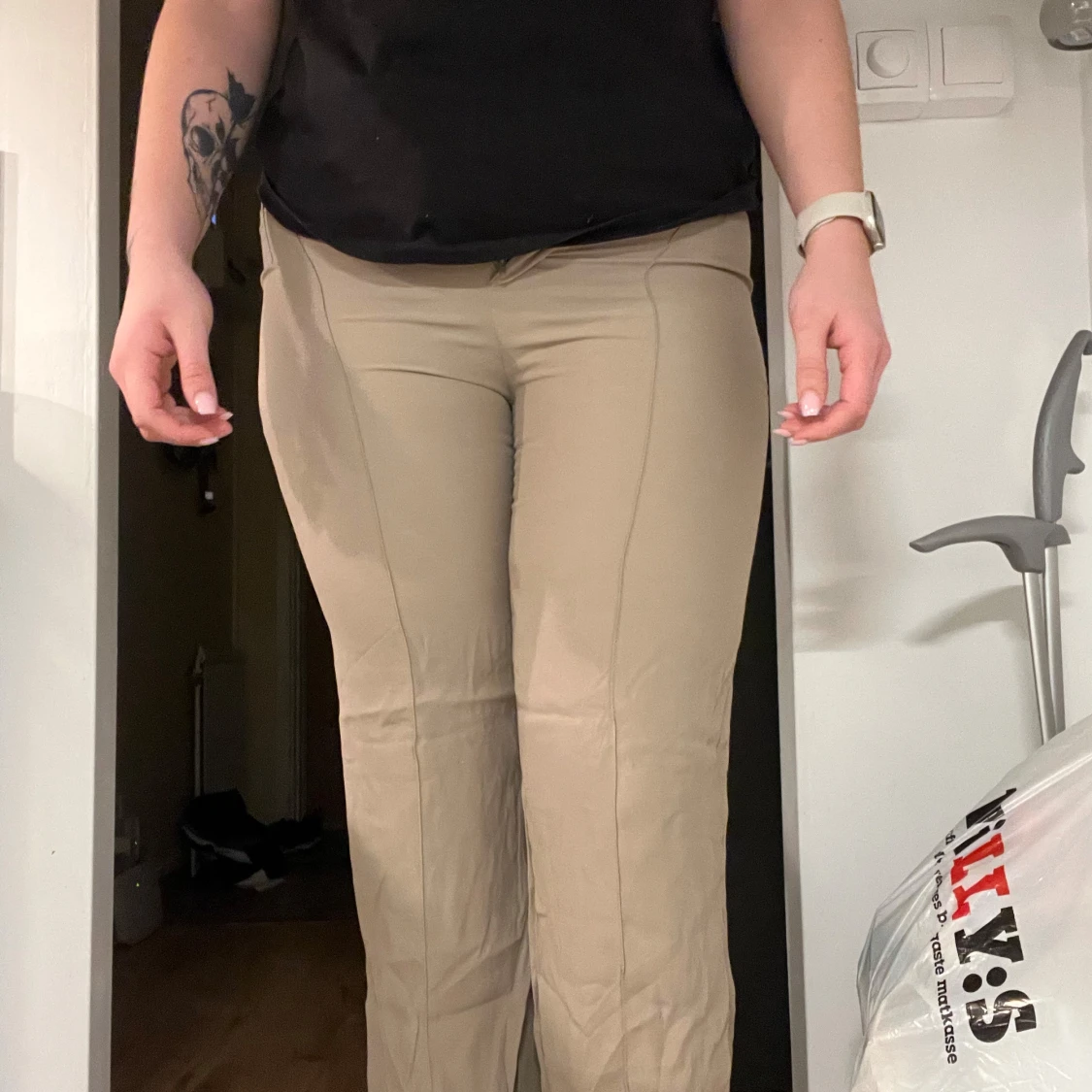 Beige byxor från Zara