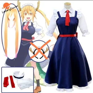 Tohru Maid Cosplay - Hej! Säljer en Tohru cosplay från miss kobaiyashi dragon maid. Allt ingår, även hennes draksvans om man har önskemål om det <3 Dm för frågor