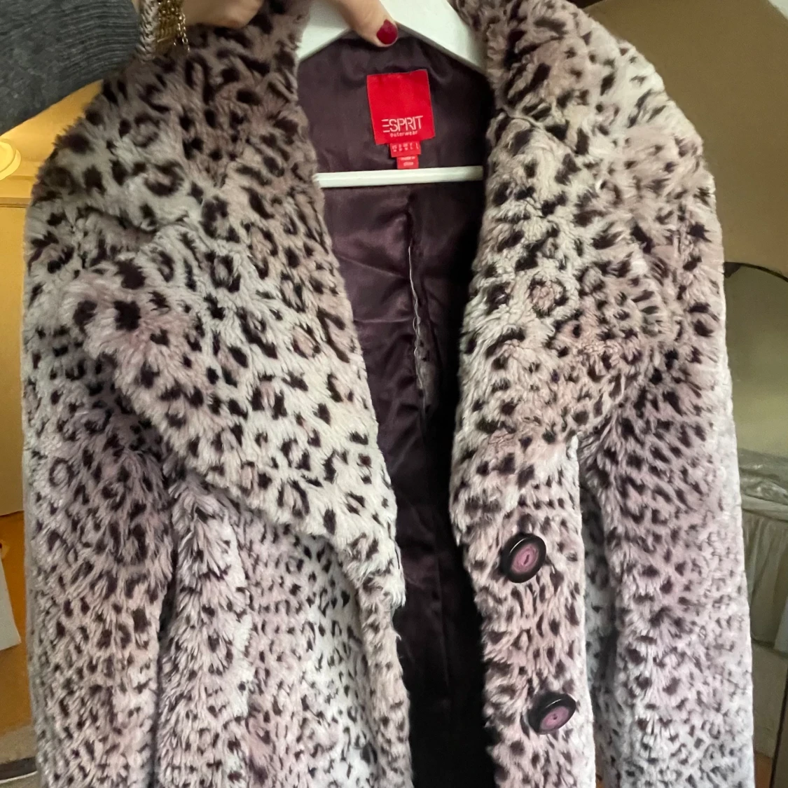 Leopard pälsjacka - 92