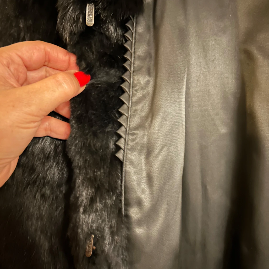 Äkta päls jacka  - 91