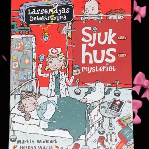 Barn bok  - Barnbok-Lassemaja, sjukhus mysteriet. Som ny i skicket🥰   Påse 5 (detta är bara för min del så jag vet vart jag lagt alla saker i)