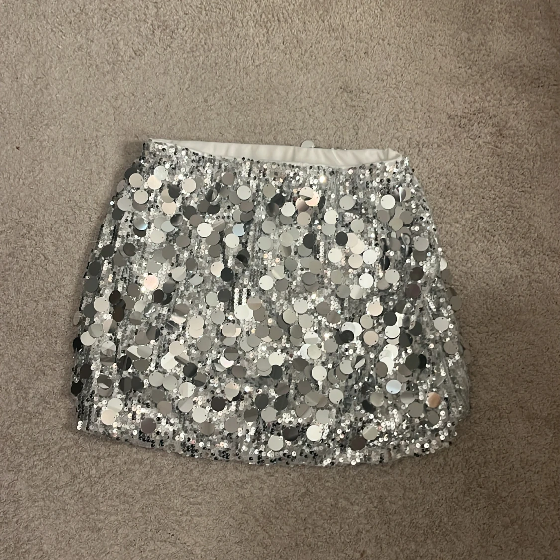 Glitter silver kjol🪩💖