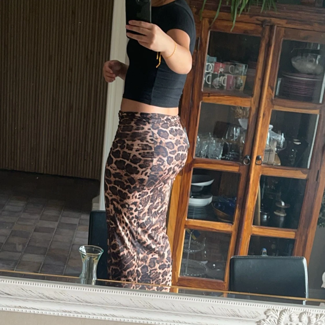 SLUTSÅLD LEOPARD MAXI KJOL - 91