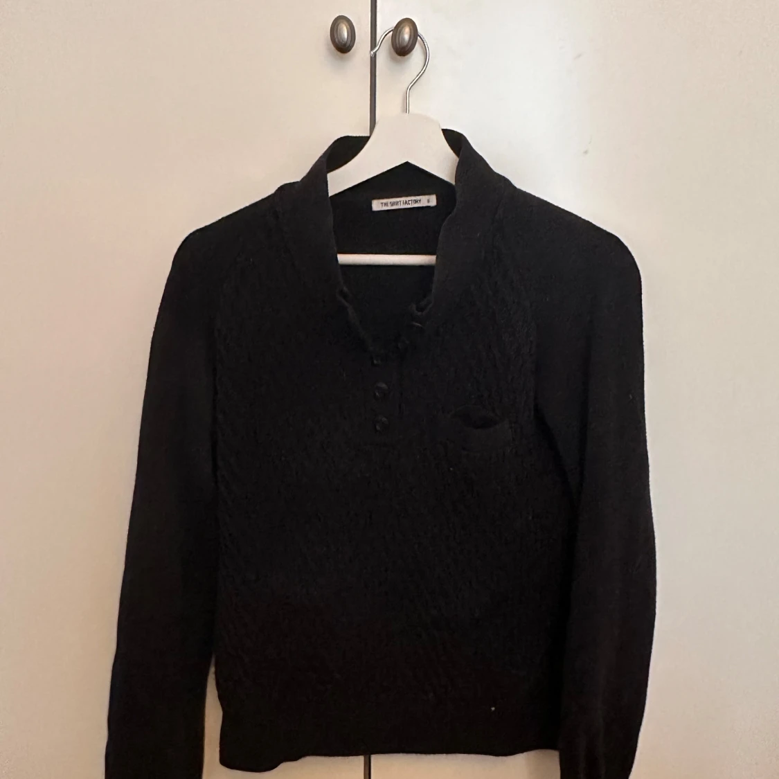 Svart bomull tröja - 90