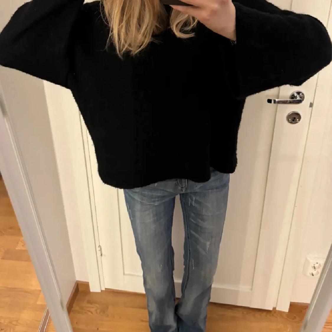 Blå bootcut jeans - 1