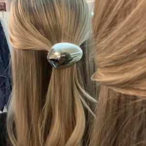 Silverfärgad hårklämma - Elegant och stilren silverfärgad hårklämma som ger en snygg touch till din frisyr. Perfekt för att hålla håret på plats med stil. Passar både till vardag och festliga tillfällen🌸